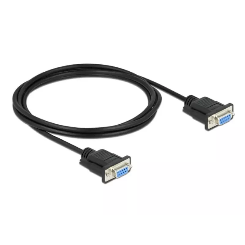 Serijinis kabelis DeLOCK 86605 2m RS-232 Sub-D9 juodas