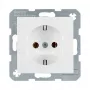 berker 47431909 rozetė sieninė CEE 7/4 (F tipas) 16 A 250 V balta plastikinė