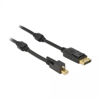 DisplayPort kabelis DeLOCK 83722 Mini DisplayPort 2m Juodas