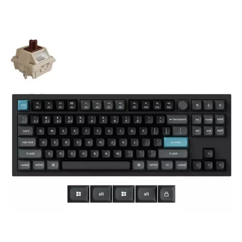 Belaidis klaviatūros rinkinys Q3 ULTRA/BLACK Q3U-M3 Keychron