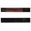 Tinklo jungiklis QOLTEC Gigabit Ethernet PoE 24xRJ45 2xSFP