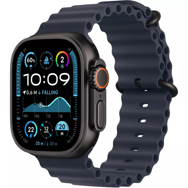 Apple 49 mm vandenyno juostos prailginimas Navy Black Titanium Finish