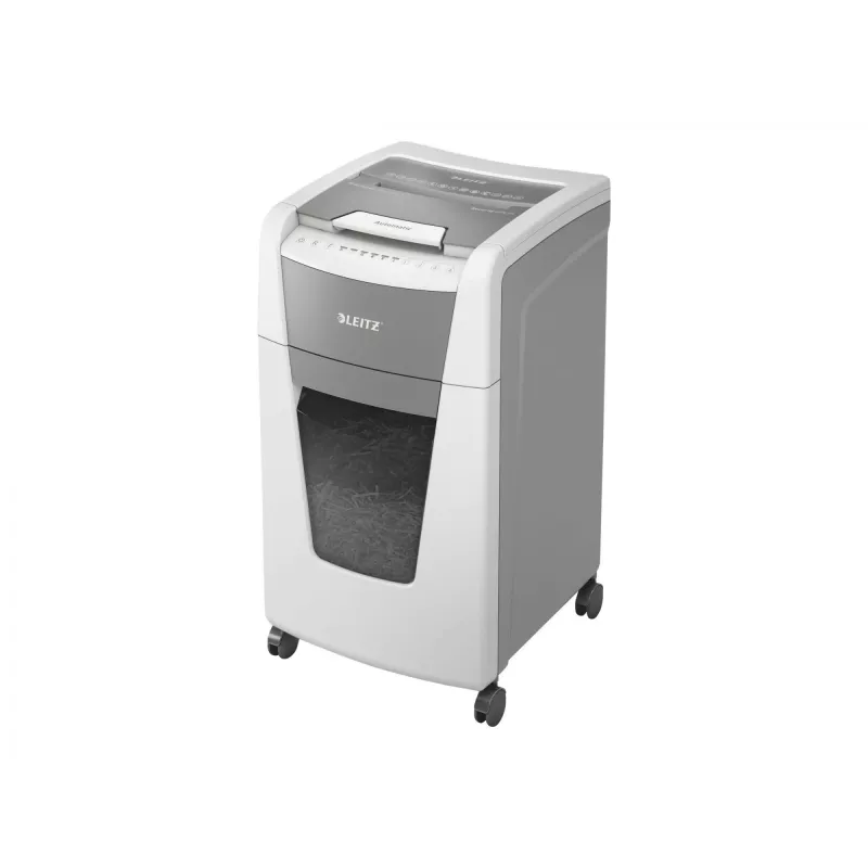 Smulkintuvas Leitz IQ Autofeed Office 300 automatinis, kryžminis pjovimas, P4, 22 cm, 4x30 mm, 60 L, 500 lapų, 55 dB