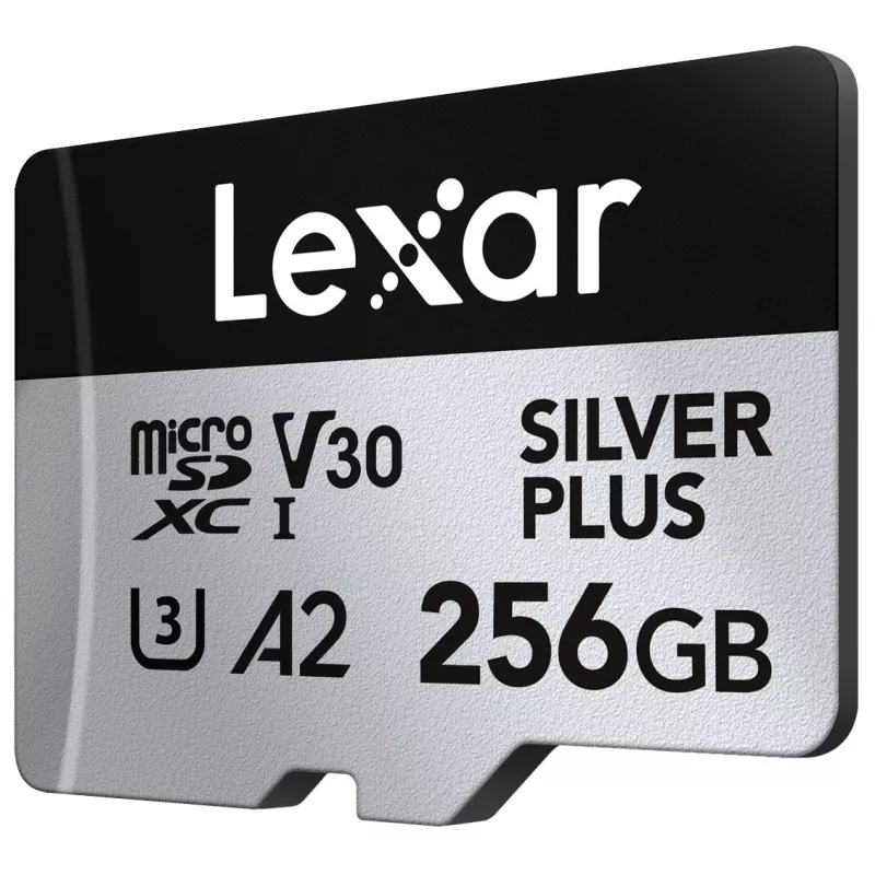 Lexar Silver Plus 256GB microSD kortelė C10 A2 U3 V30 205/150MB/s
