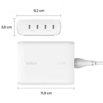 Belkin WCH010VFWH belaidžio įrenginio įkroviklis Baltas Vidaus naudojimui