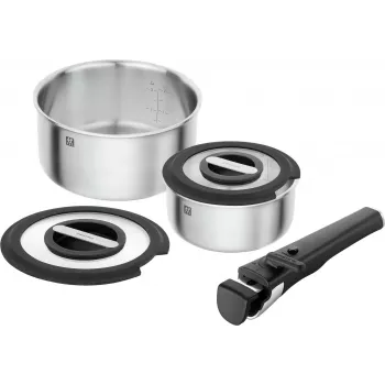 Puodų rinkinys ZWILLING Unlock 5 dalių, 18/10 nerūdijantis plienas, modelis 1034435