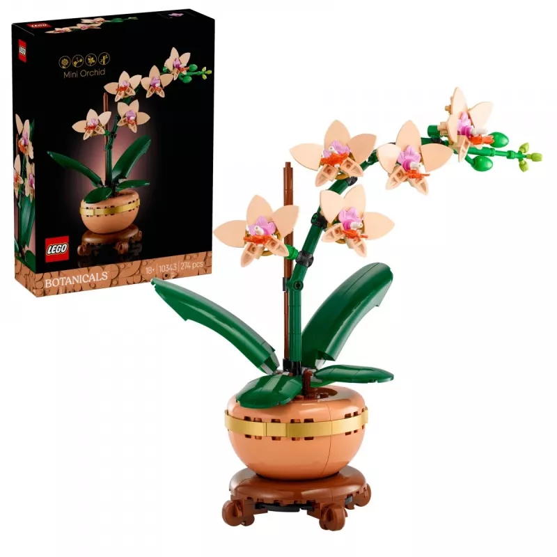 LEGO ICONS 10343 Botaninė kolekcija – Mini orchidėja