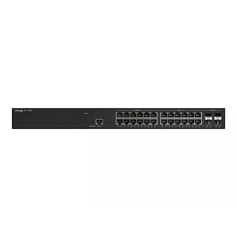 LANCOM GS-3628X – valdomas L3 komutatorius, 12x 100/1000/2.5G + 12x 10/100/1000 + 4x SFP+