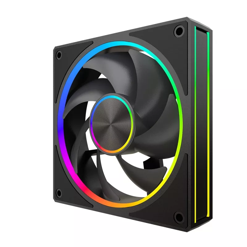 Kompiuterio ventiliatorius MODECOM VOLCANO LOOP 120 ARGB, 120 mm, PWM, 400–1400 RPM, juodas