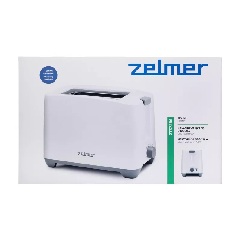 Zelmer ZTS7386 skrudintuvas 2 griežinėliai 750 W Baltas