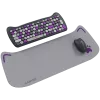 Belaidis klaviatūros ir pelės rinkinys CANYON HSET-W6 Kitty Edition – violetinis