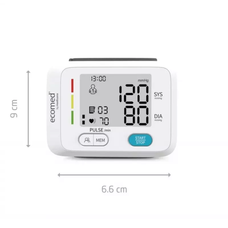 Automatinis viršutinės rankos kraujospūdžio matuoklis Ecomed BW-83E, 2 vartotojai