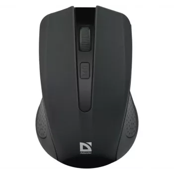 Belaidė RF pelė DEFENDER Accura MM-935 – optinė 1600 DPI, ambidekstrinė, 3 mygtukai, USB imtuvas, juoda