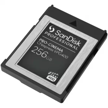 SANDISK Professional PRO-CINEMA 256 GB CFexpress VPG400 B tipo kortelė iki 1700 MB/s skaitymas, 1400 MB/s rašymas