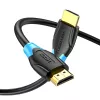 HDMI kabelis Vention AACBN 15 m, HDMI Type A į Type A, HDMI 2.0, 18 Gbit/s, ARC, paauksuoti kontaktai, juodas