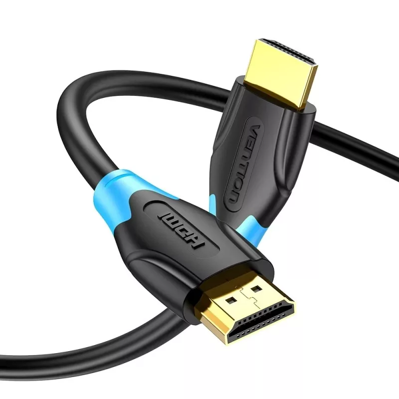 HDMI kabelis Vention AACBN 15 m, HDMI Type A į Type A, HDMI 2.0, 18 Gbit/s, ARC, paauksuoti kontaktai, juodas