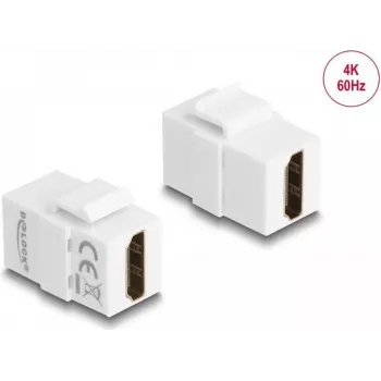 DeLOCK Keystone modulis HDMI motina – HDMI motina balta