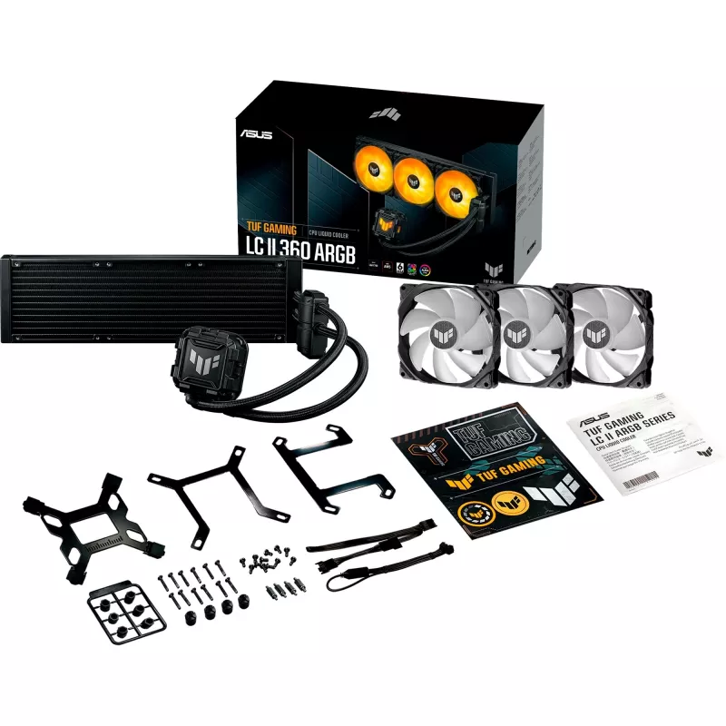 ASUS TUF GAMING LC II 360 ARGB skysčio aušinimo komplektas 12 cm juodas