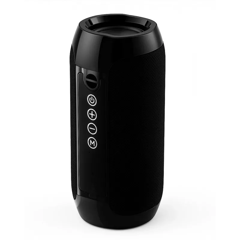 Nešiojamas Bluetooth stereo garsiakalbis SQUEAK SQ1008 — 14 W RMS, Bluetooth 5.3, 1200 mAh, IPX4, FM, LED, AUX, USB