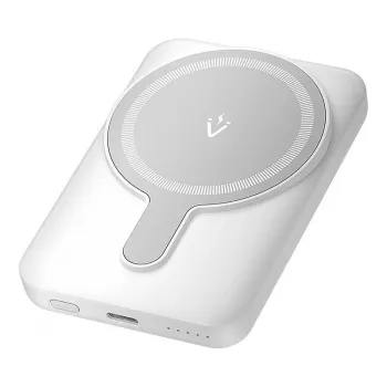 Powerbank Vention FHSW0 5000 mAh belaidis įkrovimas 3 A USB-C baltas