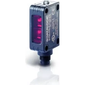 Datalogic S100-PR-2-D00-PK fotoelektrinis jutiklis, juodas plastikinis korpusas, IP67, 12×20×32 mm