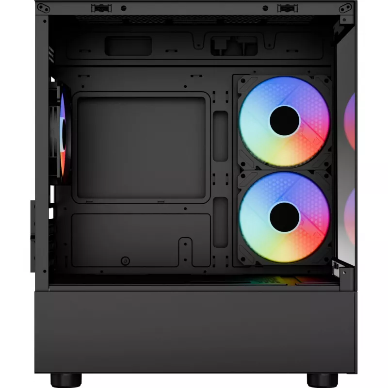 Korpusas Micro/Mini-ITX AEROCOOL Geh Viewport Mini-G-BK-v4 ARGB juodas