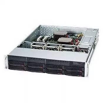 Super Micro Supermicro SC825 TQC-600LPB - 2U stovo korpusas - E-ATX - SATA/SAS - karštai keičiami diskų lizdai - 600 W - juodas (CSE-825TQC-600LPB)