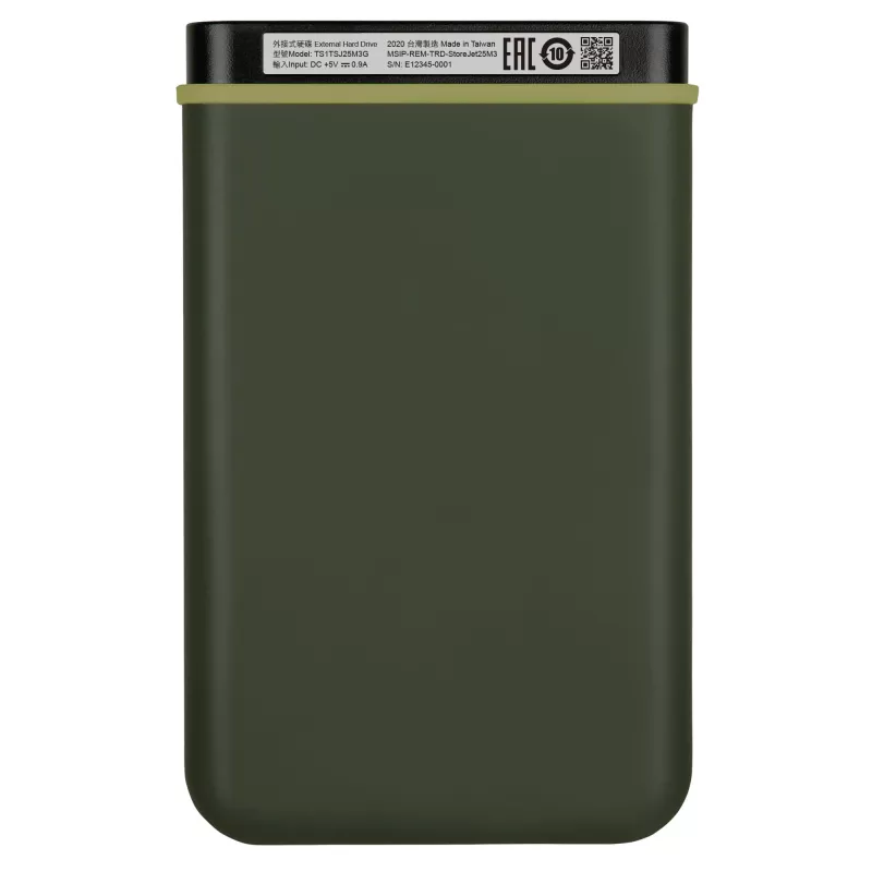 Išorinis kietasis diskas Transcend 1TB 2,5 colio USB 3.2 Gen 1 StoreJet 25M3G