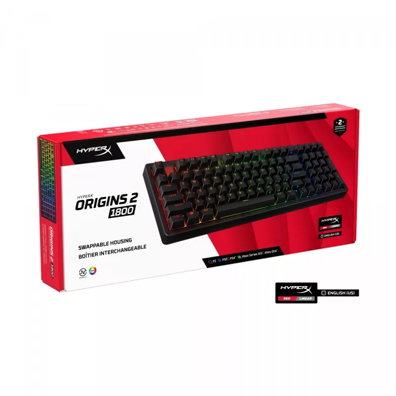 HyperX Origins 2 1800 klaviatūra juoda