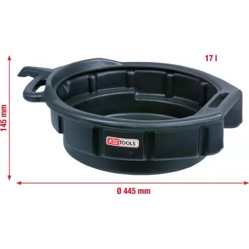 Karterio alyvos surinkimo keptuvė KS Tools 150.9360, 17 l, 445 mm