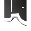 NeXtime 3072zw sieninis laikrodis Thumbs up, 40x41,5 cm, juodas/sidabrinis