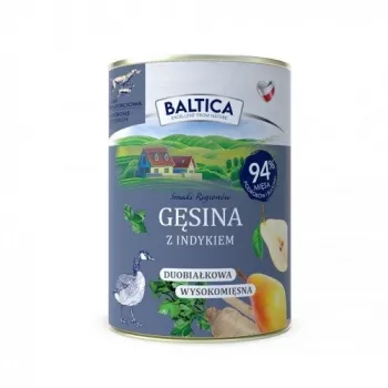 BALTICA regional flavours Žąsiena su kalakutiena – šlapias šunų maistas – 400 g