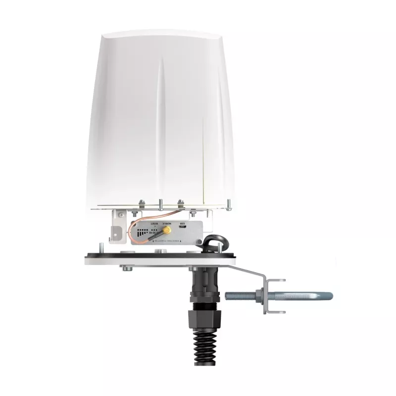 Kryptinė omni antena QuWireless QuSpot A140S-A, PoE/LAN, 0.694–2.7 GHz, iki 4 dBi, balta