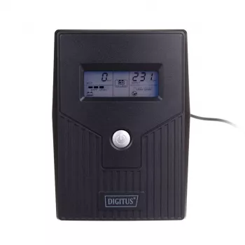 Nepertraukiamo maitinimo šaltinis UPS DIGITUS DN-170063-LCD (stalinis, 600VA)