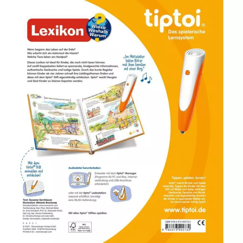 tiptoi Kodėl? Kaip? Kam? Leksikonas, Mokomoji Knyga