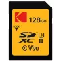 Atminties kortelė Kodak EKMSD128GUHS2V2K SDXC UHS-II 128 GB, skaitymas 300 MB/s, rašymas 270 MB/s, U3 V90, 10 klasė