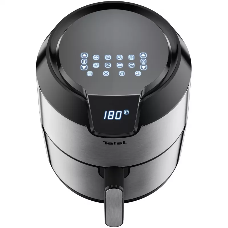 Karšto oro gruzdintuvė Tefal Easy Fry EY401D, 4,2 L, 1500 W, juoda/nerūdijantis plienas