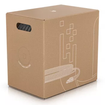 UTP Ethernet kabelis UBIQUITI UC-C6-CMR Cat6 RJ45 1 m, vientisas 23 AWG, PVC apvalkalas, 10/100/1000Base-T(X), baltas