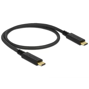 USB laidas DeLOCK 83042 USB 3.2 Gen 2 0,5 m USB C juodas