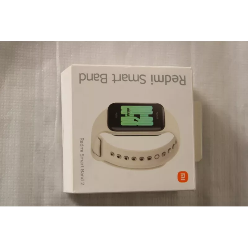 IŠPARDAVIMAS. Xiaomi Redmi Smart Band 2 | Fizinės veiklos stebėjimo apyrankė | Liečiamas ekranas | Širdies ritmo matuoklis | Atspari vandeniui | Bluetooth | NAUDOTA, BE ĮKROVIKLIO | Dramblio kaulo spalva