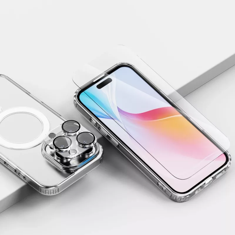 4smarts 3 viename Premium pradinis rinkinys, skirtas Apple iPhone 16 Pro Max, suderinamas su MagSafe