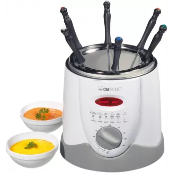 Clatronic FFR 2916 Vientisas 1 L Laisvai pastatomas 900 W Gruzdintuvė Pilka, Balta