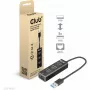 USB šakotuvas CLUB3D USB 3.2 Gen1 Type-A 3 prievadai su Gigabit Ethernet