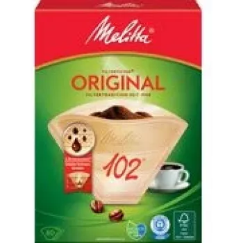 Popieriniai kavos filtrai Melitta ORIGINAL 102 (dydis 102, vienkartiniai kūginiai filtrai)