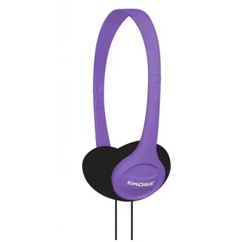 Koss KPH7v laidinės ausinės ant ausų violetinės spalvos