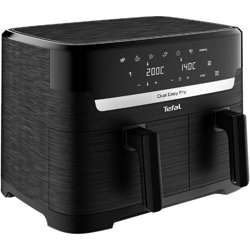 Karšto oro gruzdintuvė Tefal Easy Fry EY901N Double 8.3 L 2700 W Juoda