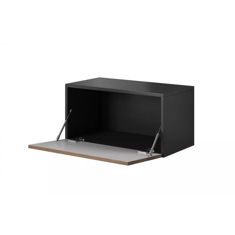 Cama uždara daiktų spintelė ROCO RO3 75/37/39 baltas/baltas/juodas