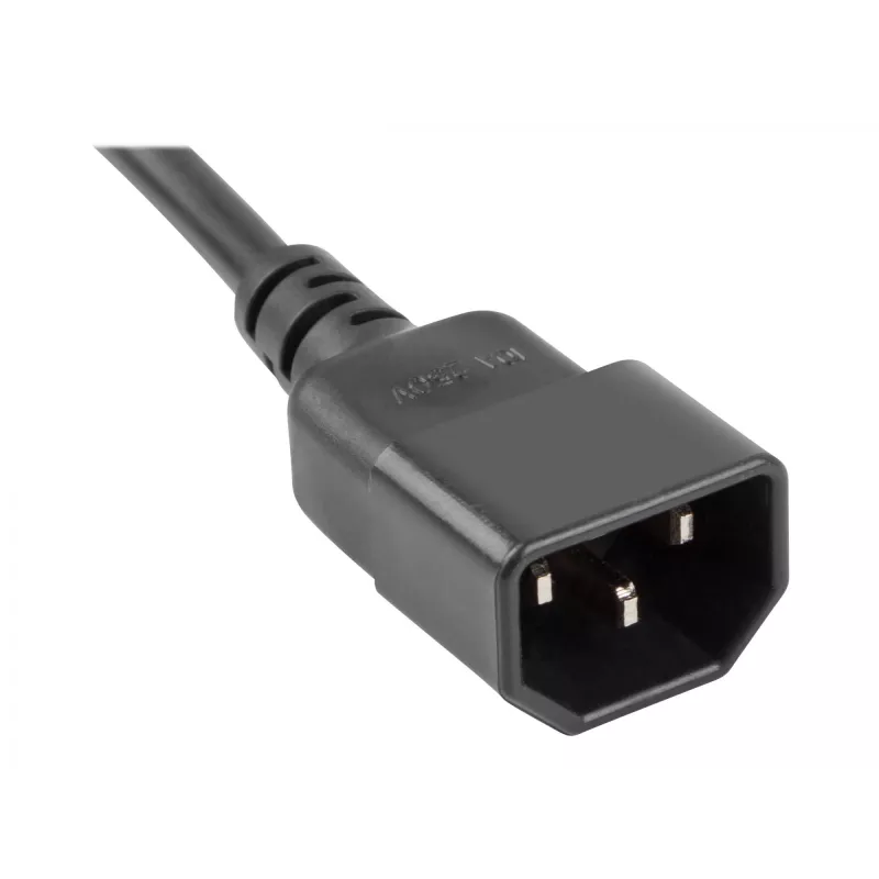 Ilgintuvas Lanberg PS0-04E-0100-IEC-BK 1m 4 kištukiniai lizdai (E tipo) juodas