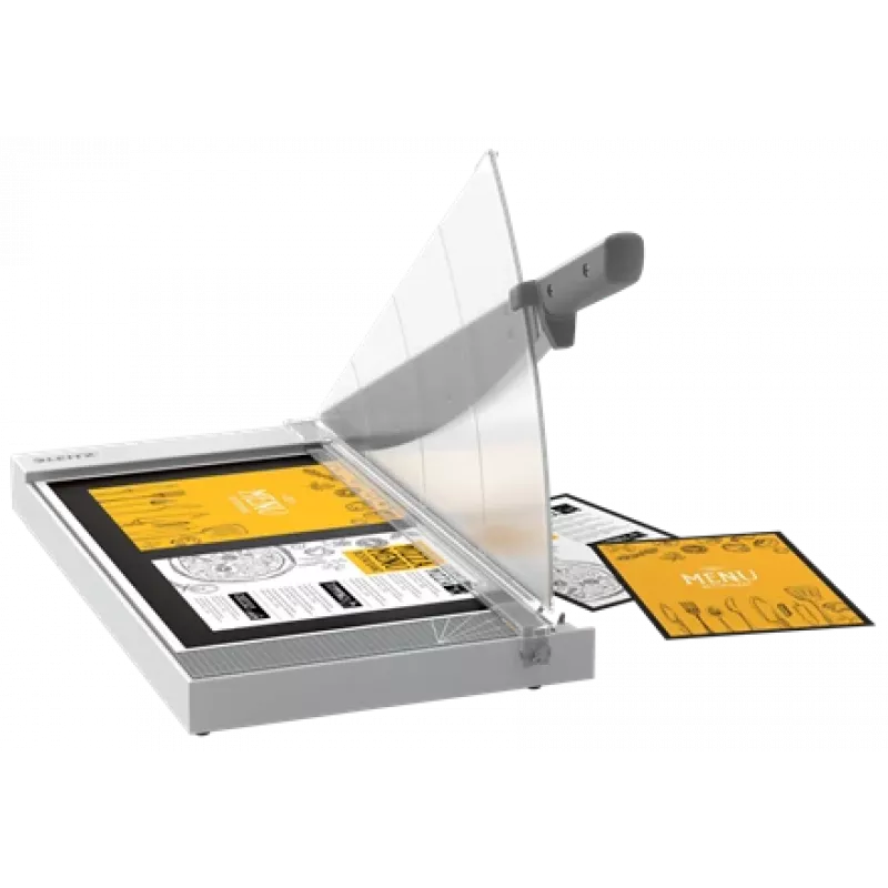 Leitz Precision Home Office popieriaus pjaustytuvas A3, 10 lapų, rankinis spaustuvas, nerūdijantis plienas