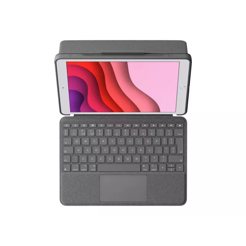 Dėklas Logitech Combo Touch iPad 10-os kartos Oxford Grey